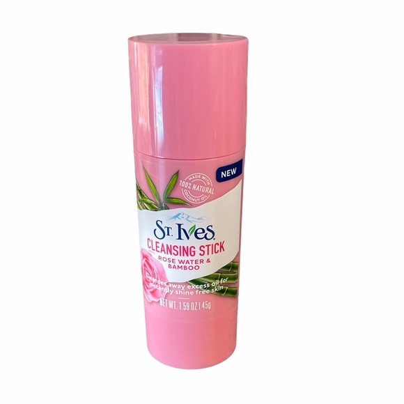 St Ives Cleansing Stick Rose Water Bamboo 1.59 oz - Picture 1 of 3